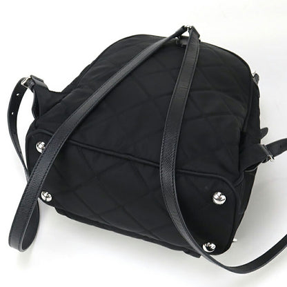 中古 プラダ リュック レディース ブランド PRADA 2WAYバックパック レザー ブラック バッグ USDPR96677011