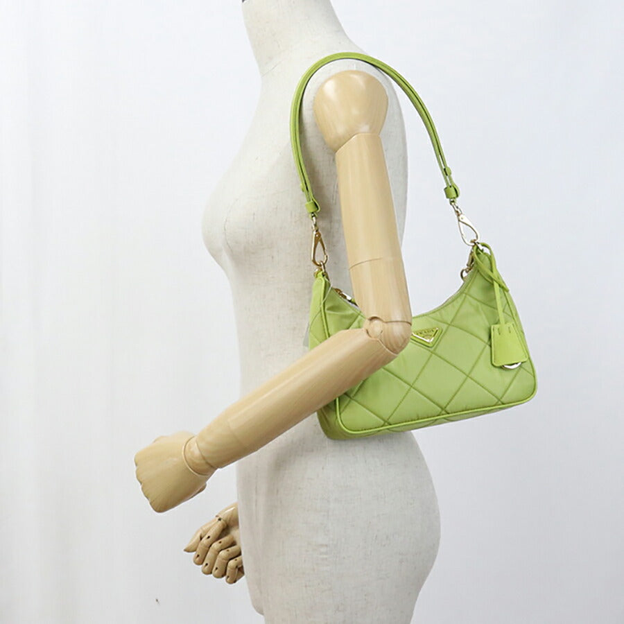 中古 プラダ ショルダーバッグ レディース ブランド PRADA Re-Edition 1995 ミニバッグ レザー 1BC204 2AOS F0V96 グリーン バッグ USDPR96802011