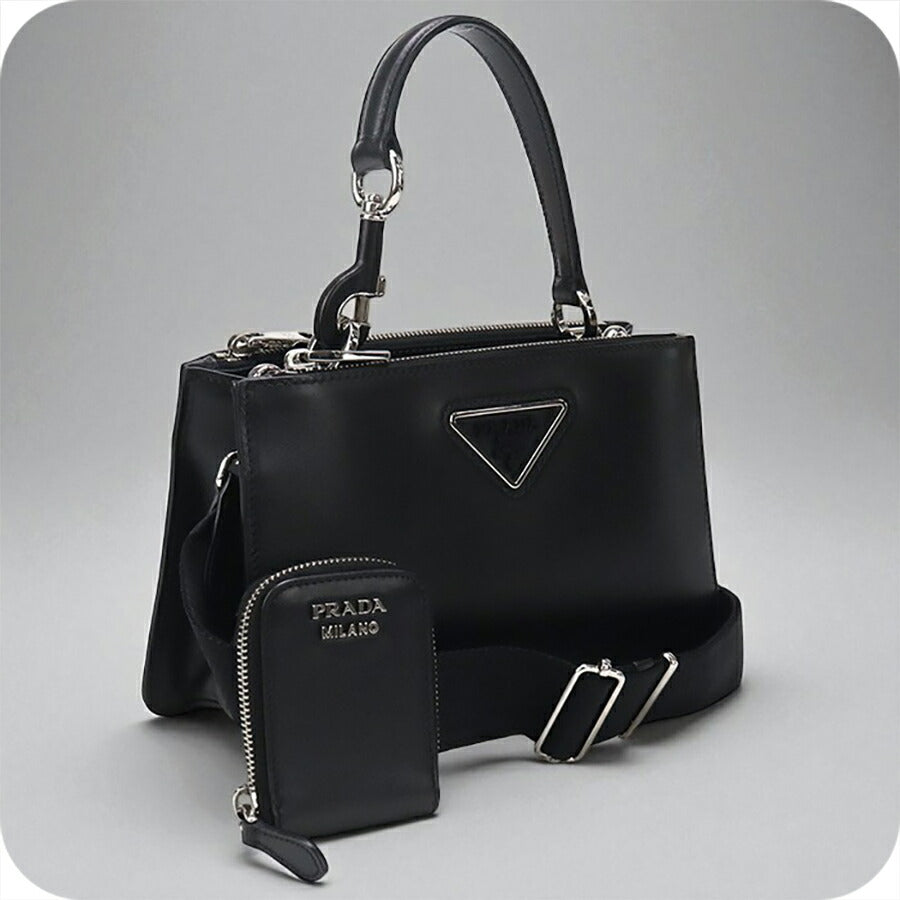 中古 プラダ ハンドバッグ レディース ブランド PRADA 2WAY 1BA314 2AIX F0XD9 ブラック バッグ USDPR96813011