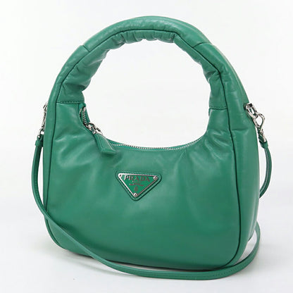 中古 プラダ ハンドバッグ レディース ブランド PRADA 2WAY レザー 1BA384 グリーン バッグ USDPR96894011