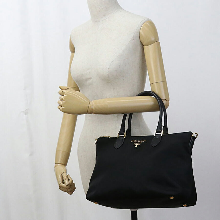 中古 プラダ ハンドバッグ レディース ブランド PRADA 2WAY レザー 1BA278 ブラック バッグ USDPR96913011