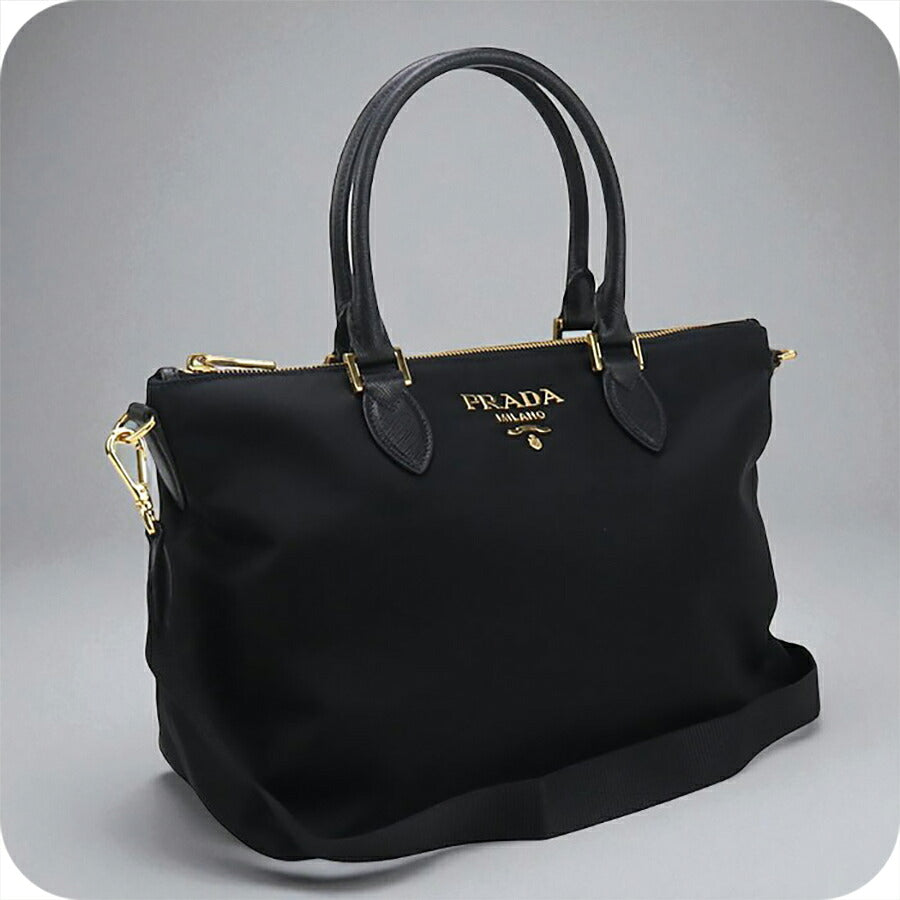 中古 プラダ ハンドバッグ レディース ブランド PRADA 2WAY レザー 1BA278 ブラック バッグ USDPR96913011