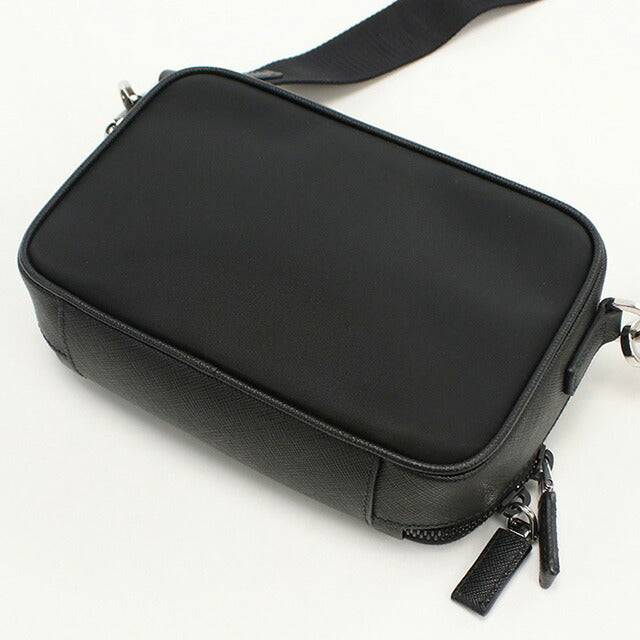 中古 プラダ 斜め掛け ショルダーバッグ メンズ ブランド PRADA Re-Nylon 2VH070 ブラック バッグ USDPR97408011