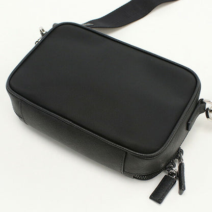 中古 プラダ 斜め掛け ショルダーバッグ メンズ ブランド PRADA Re-Nylon 2VH070 ブラック バッグ USDPR97408011