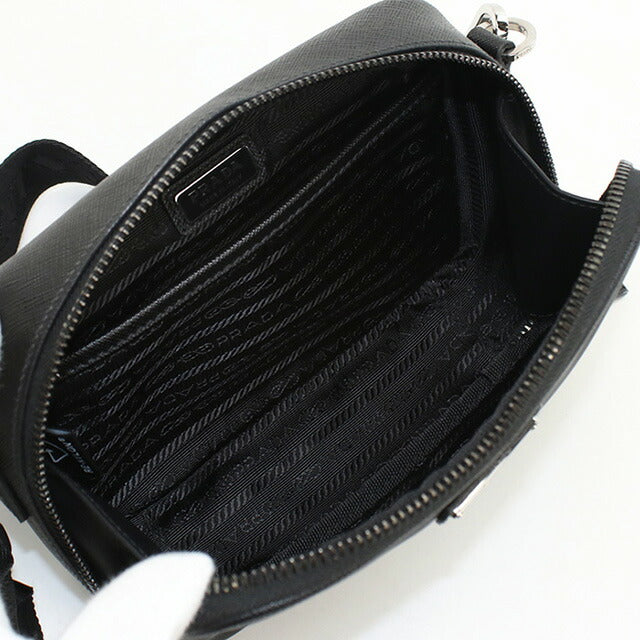 中古 プラダ 斜め掛け ショルダーバッグ メンズ ブランド PRADA Re-Nylon 2VH070 ブラック バッグ USDPR97408011