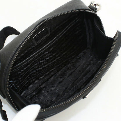 中古 プラダ 斜め掛け ショルダーバッグ メンズ ブランド PRADA Re-Nylon 2VH070 ブラック バッグ USDPR97408011