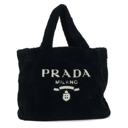 Used Prada tote bag ladies brand PRADA Terry 1BG130 black bag USDPR98044011