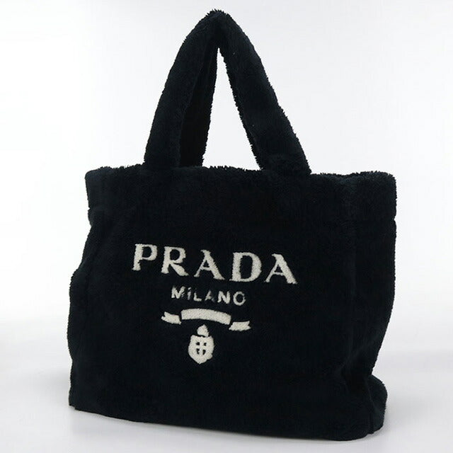 Used Prada tote bag ladies brand PRADA Terry 1BG130 black bag USDPR98044011