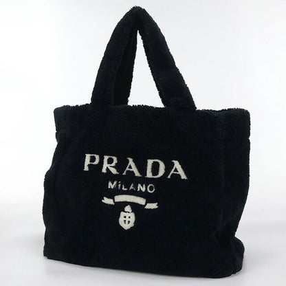 Used Prada tote bag ladies brand PRADA Terry 1BG130 black bag USDPR98044011