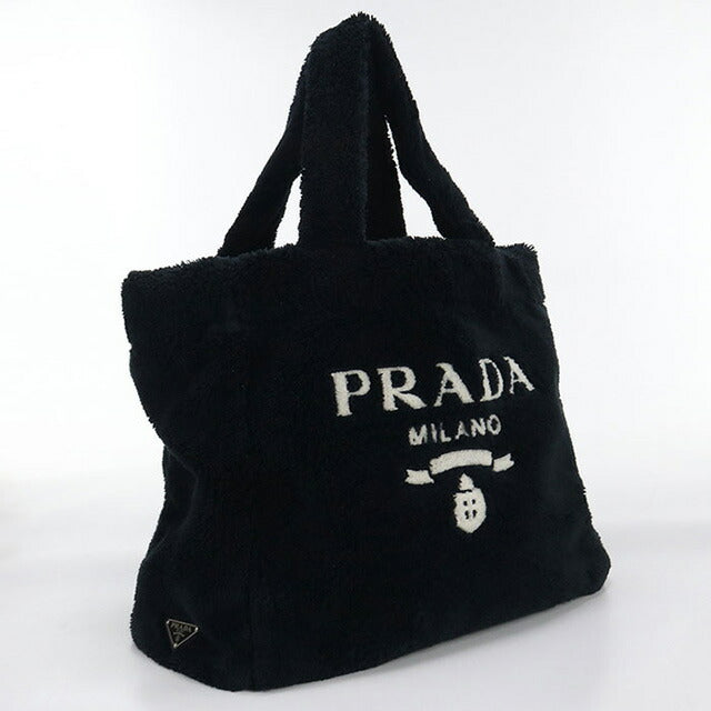 Used Prada tote bag ladies brand PRADA Terry 1BG130 black bag USDPR98044011