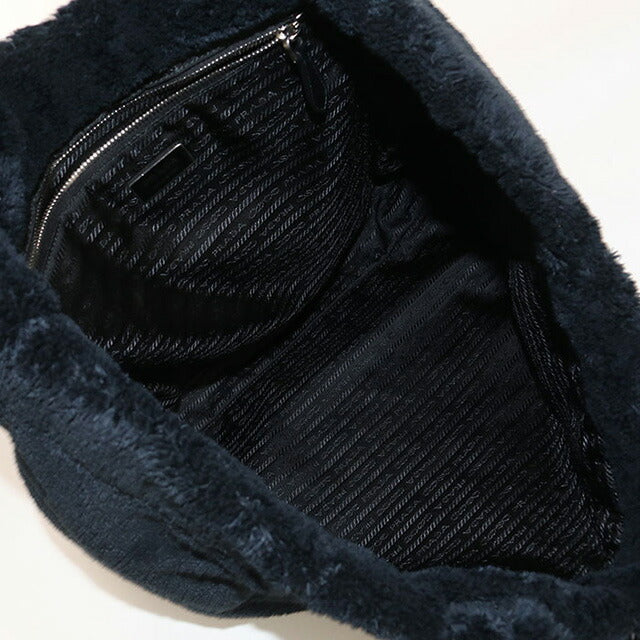 Used Prada tote bag ladies brand PRADA Terry 1BG130 black bag USDPR98044011