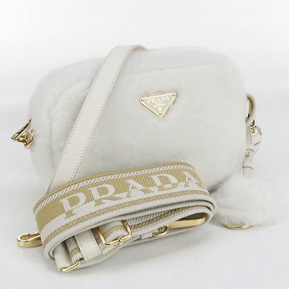 中古 プラダ 斜め掛け ショルダーバッグ レディース ブランド PRADA 1BH192 2EC9 F0009 ホワイト バッグ USDPR98106011