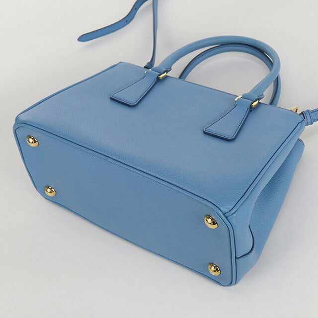 Used Prada handbag ladies brand PRADA 2WAY leather blue bag USDPR98359011