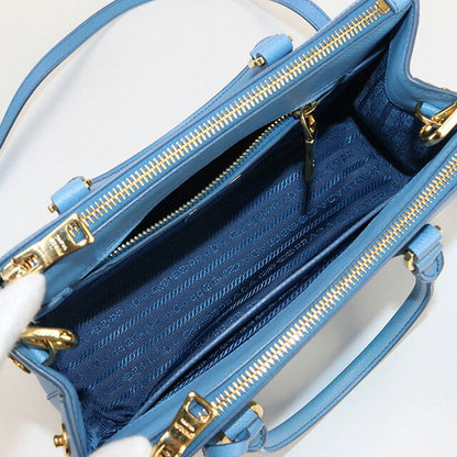 Used Prada handbag ladies brand PRADA 2WAY leather blue bag USDPR98359011