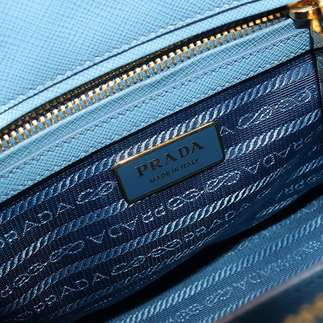 Used Prada handbag ladies brand PRADA 2WAY leather blue bag USDPR98359011