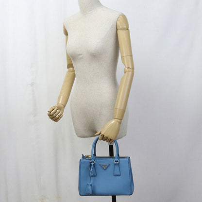 Used Prada handbag ladies brand PRADA 2WAY leather blue bag USDPR98359011