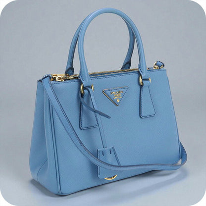 Used Prada handbag ladies brand PRADA 2WAY leather blue bag USDPR98359011