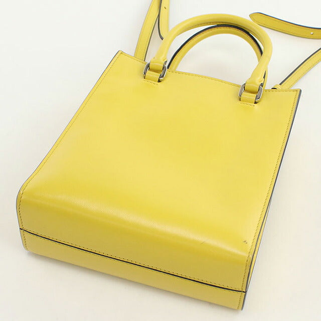 Used Prada handbag ladies brand PRADA 2WAY handbag 1BA333 yellow bag USDPR98591011
