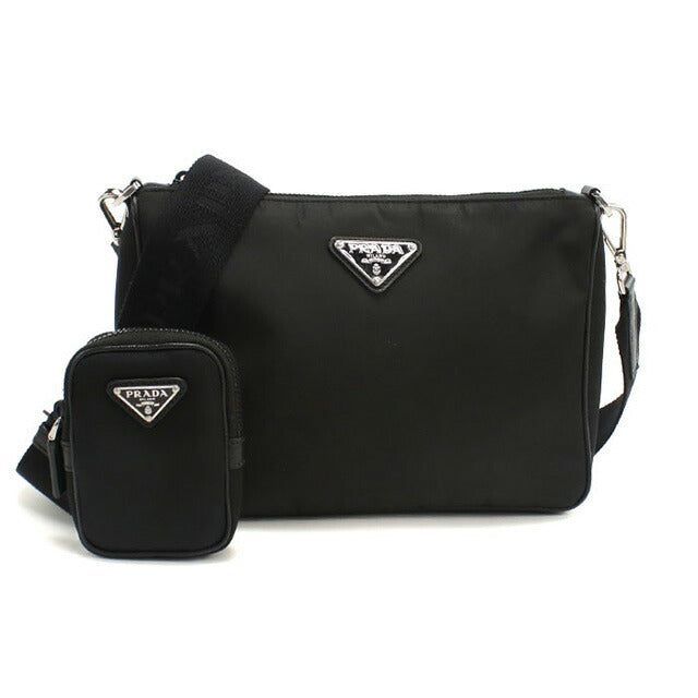 Used Prada Crossbody Shoulder Bag Unisex Brand PRADA Shoulder Bag Black Bag USDPR98693011