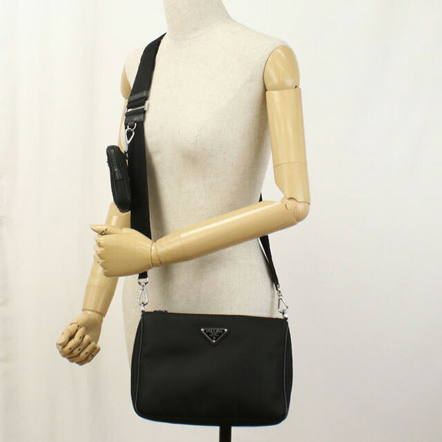 Used Prada Crossbody Shoulder Bag Unisex Brand PRADA Shoulder Bag Black Bag USDPR98693011