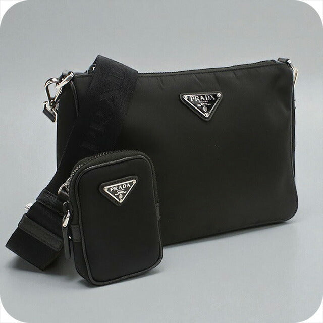 Used Prada Crossbody Shoulder Bag Unisex Brand PRADA Shoulder Bag Black Bag USDPR98693011