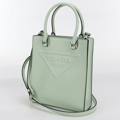 中古 プラダ ハンドバッグ レディース ブランド PRADA 2WAY レザー 1BA333 グリーン バッグ USDPR98919011