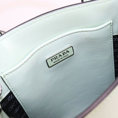 中古 プラダ ハンドバッグ レディース ブランド PRADA 2WAY レザー 1BA333 グリーン バッグ USDPR98919011