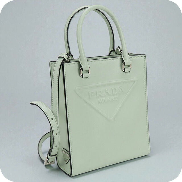 中古 プラダ ハンドバッグ レディース ブランド PRADA 2WAY レザー 1BA333 グリーン バッグ USDPR98919011