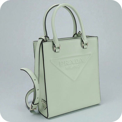 中古 プラダ ハンドバッグ レディース ブランド PRADA 2WAY レザー 1BA333 グリーン バッグ USDPR98919011