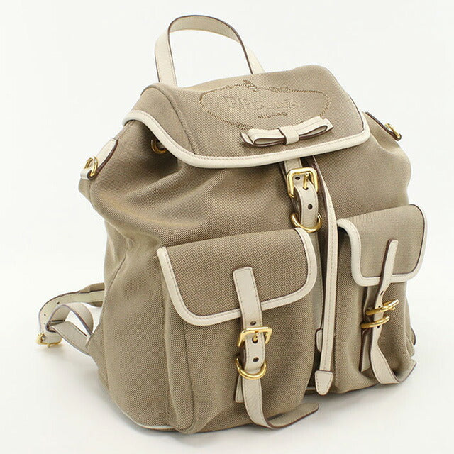 中古 プラダ リュック レディース ブランド PRADA ロゴジャガード