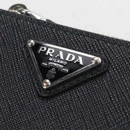 中古 プラダ 二折財布 メンズ ブランド PRADA サフィアーノレザー財布 レザー ブラック 財布 USDPR99410011