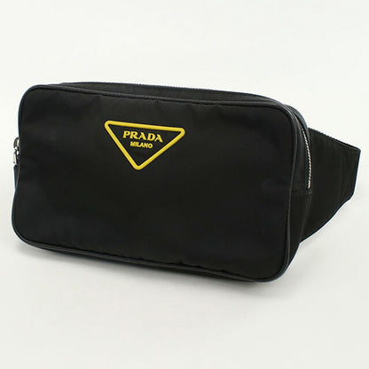 中古 プラダ ボディバッグ メンズ ブランド PRADA ベルトバッグ 2VL977 ブラック バッグ USDPR99442011