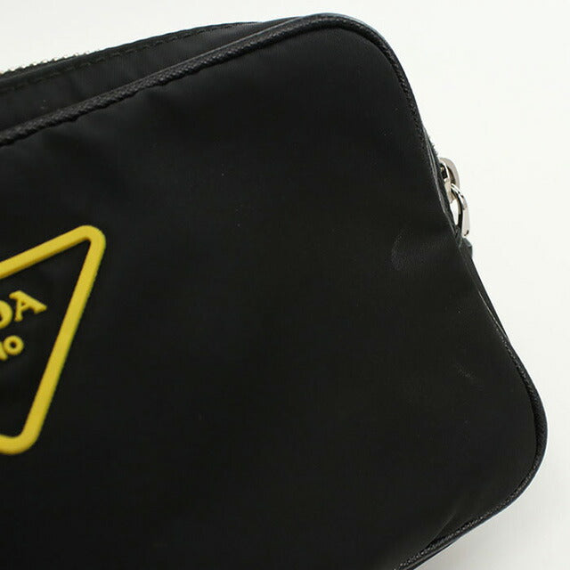 中古 プラダ ボディバッグ メンズ ブランド PRADA ベルトバッグ 2VL977 ブラック バッグ USDPR99442011