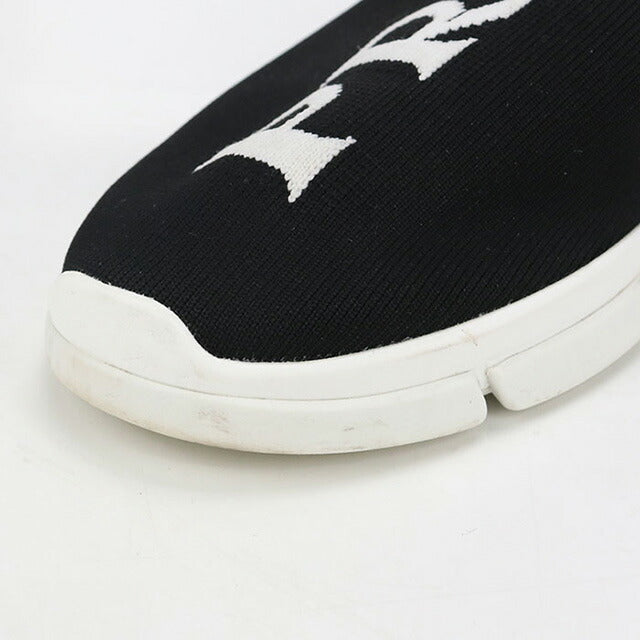 中古 プラダ スニーカー メンズ ブランド PRADA ロゴ ブラック