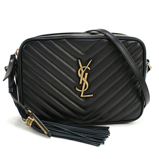 中古 サンローラン ショルダーバッグ レディース ブランド SAINT LAURENT ルー カメラバッグ レザー 520534 ブラック バッグ USDSL102936011