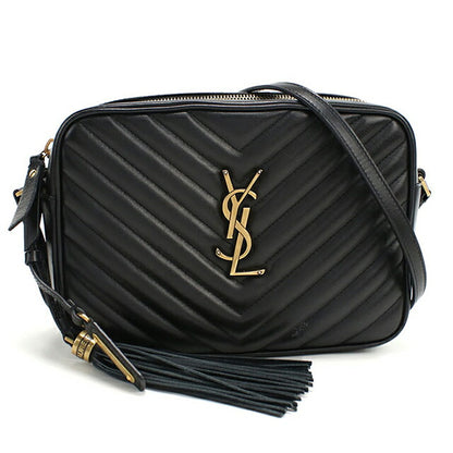 中古 サンローラン ショルダーバッグ レディース ブランド SAINT LAURENT ルー カメラバッグ レザー 520534 ブラック バッグ USDSL102936011