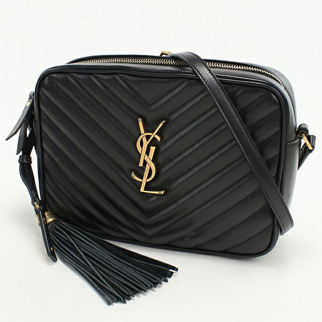 中古 サンローラン ショルダーバッグ レディース ブランド SAINT LAURENT ルー カメラバッグ レザー 520534 ブラック バッグ USDSL102936011