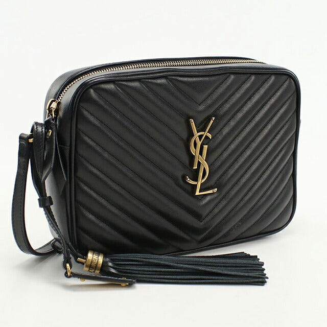中古 サンローラン ショルダーバッグ レディース ブランド SAINT LAURENT ルー カメラバッグ レザー 520534 ブラック バッグ USDSL102936011