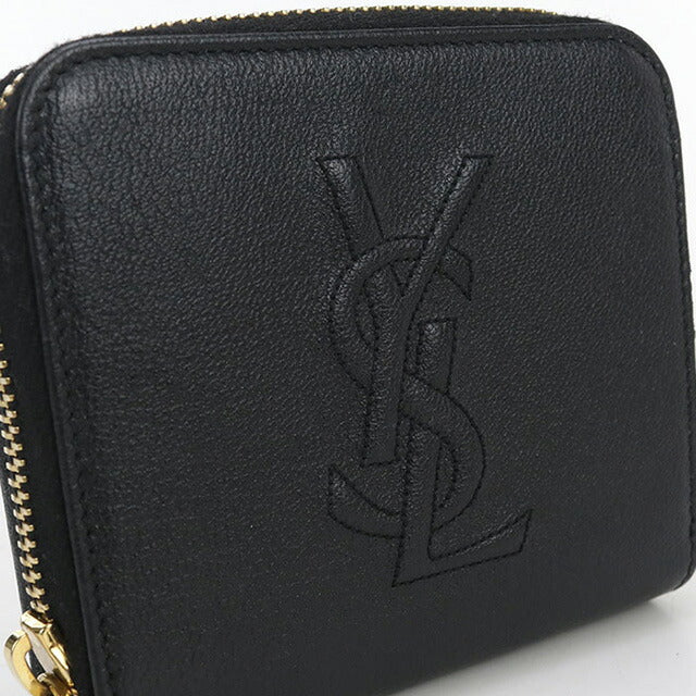 中古 サンローラン 二折財布 レディース ブランド SAINT LAURENT