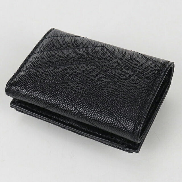 中古 サンローラン 三つ折り財布 レディース ブランド SAINT LAURENT モノグラム タイニーウォレット 602791 ブラック 財布 USDSL103594011