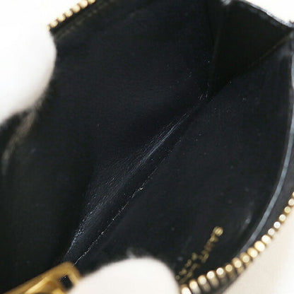 中古 サンローラン コインケース レディース ブランド SAINT LAURENT カサンドラ フラグメント ジップカードケース 607915 ブラック 財布 USDSL103633011