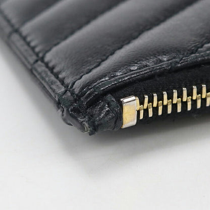 中古 サンローラン コインケース レディース ブランド SAINT LAURENT カサンドラ フラグメント ジップカードケース 607915 ブラック 財布 USDSL103633011