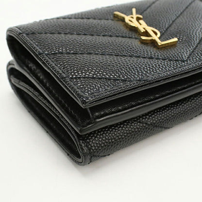 中古 サンローラン 三つ折り財布 レディース ブランド SAINT LAURENT モノグラム オリガミタイニーウォレット 668274 ブラック 財布 USDSL103689011
