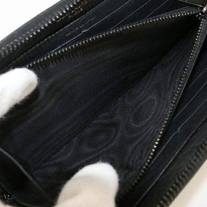 中古 サンローラン 長財布ラウンドファスナー レディース ブランド SAINT LAURENT フルジップウォレット 617415 ブラック 財布 USDSL103694011