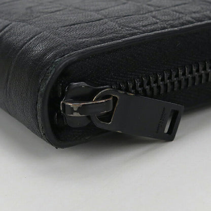 中古 サンローラン 長財布ラウンドファスナー レディース ブランド SAINT LAURENT フルジップウォレット 617415 ブラック 財布 USDSL103694011