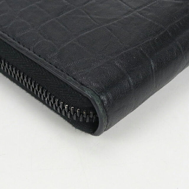 中古 サンローラン 長財布ラウンドファスナー レディース ブランド SAINT LAURENT フルジップウォレット 617415 ブラック 財布 USDSL103694011