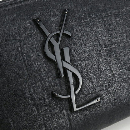 中古 サンローラン 長財布ラウンドファスナー レディース ブランド SAINT LAURENT フルジップウォレット 617415 ブラック 財布 USDSL103694011