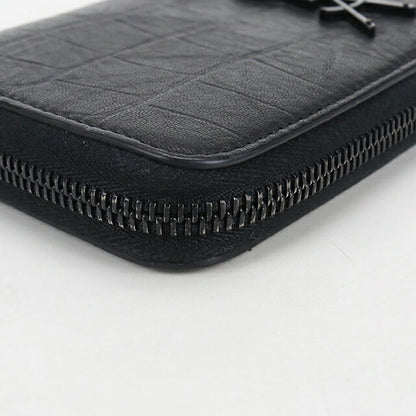 中古 サンローラン 長財布ラウンドファスナー レディース ブランド SAINT LAURENT フルジップウォレット 617415 ブラック 財布 USDSL103694011