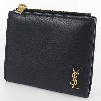 中古 サンローラン 二つ折り財布 レディース ブランド SAINT LAURENT 635265 ブラック 財布 USDSL103695011