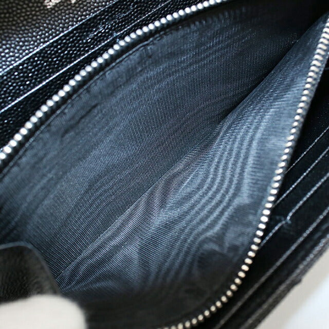 中古 サンローラン 長財布二折 レディース ブランド SAINT LAURENT ラージフラップウォレット 372264 ブラック 財布 USDSL103840011